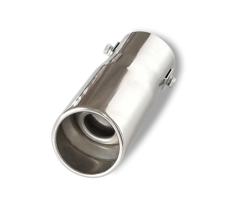 Mirror Polished Advance Auto Exhaust Tips 2.25" Inlet 2.5" Outllet Angle Cut